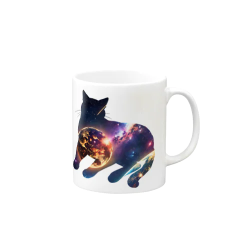宇宙と猫003 Mug