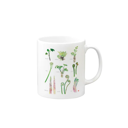 美味しい山菜、木の芽がないけど Mug