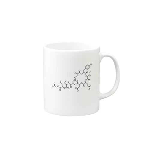 愛情ホルモン オキシトシン (ブラック) Oxytocin (Black) Mug