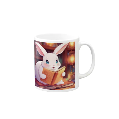 本を読んで魔法を勉強中なのだ Mug