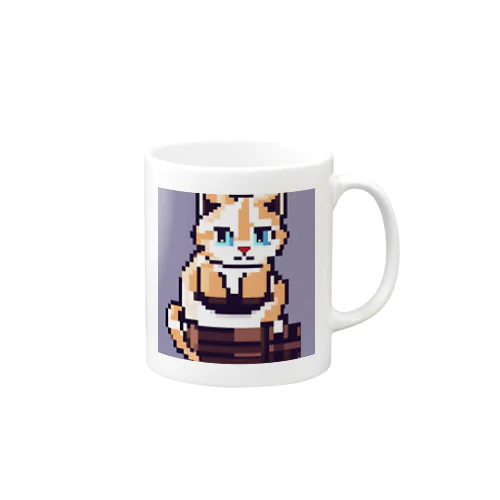 ひざまくらが好きな可愛い猫 Mug