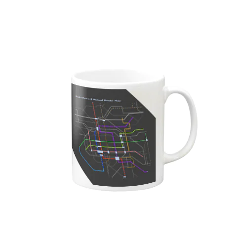 Osaka Metro 相互乗り入れ先路線図 Mug