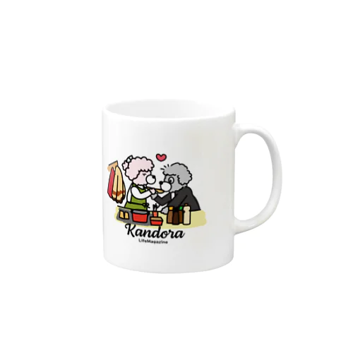 お料理デートを楽しむバダくんとハヌルちゃん Mug