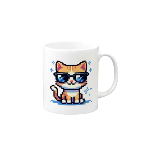 きらりんサングラスにゃんこ Mug