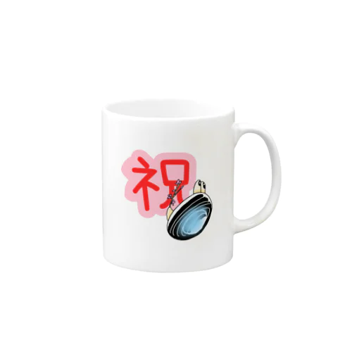 しみじみしじみのお祝いの桜 Mug