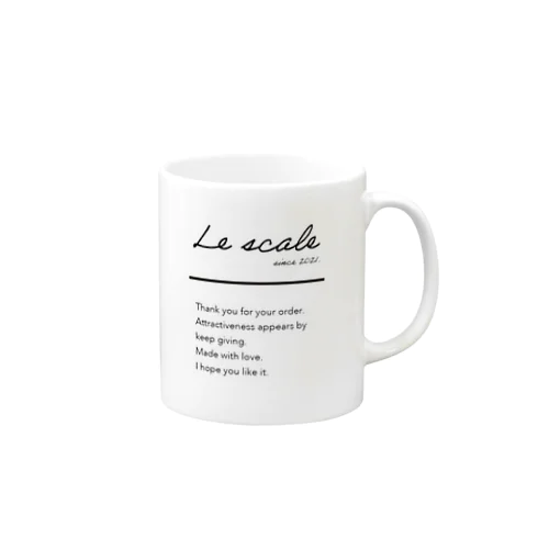 Le scale logo マグカップ