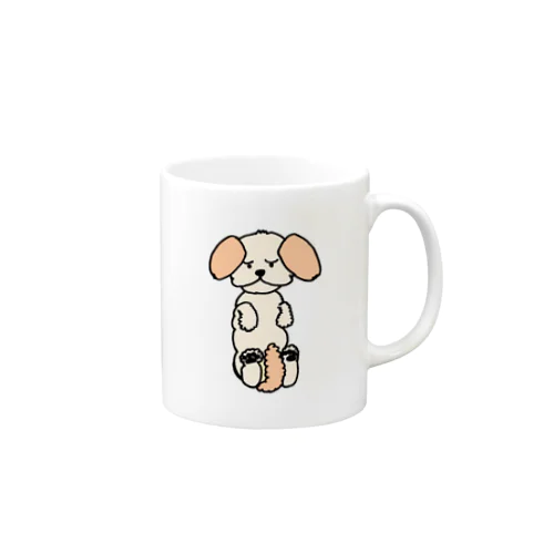 眠いときに触らないでほしいワン（チワシー） Mug