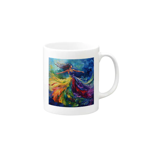 風に揺れる絵画 Mug