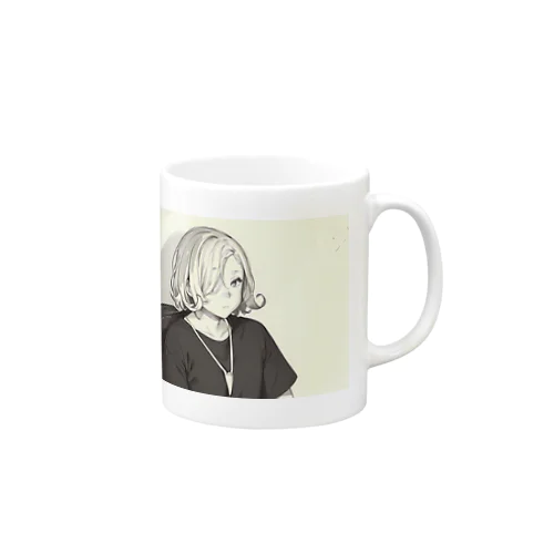 やる気があるけど顔に出ない子 Mug