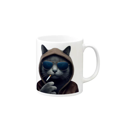 Smoking Cat Mug