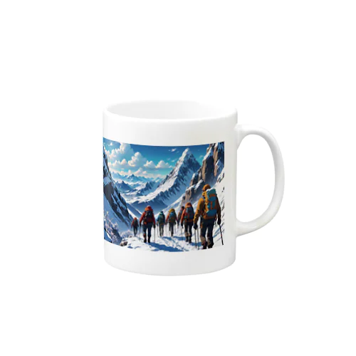 冬の登山隊 Mug