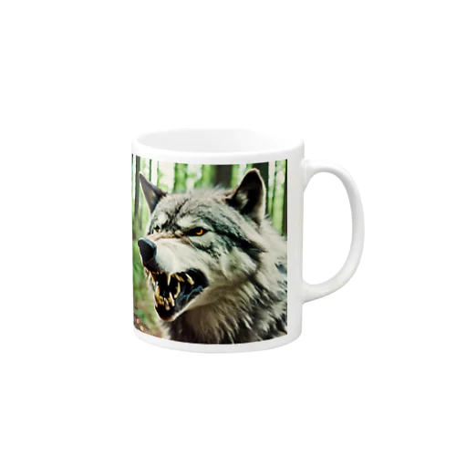 Angry wolf マグカップ