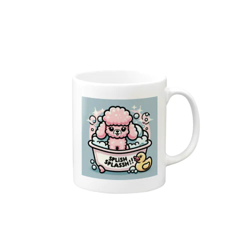 プードルのふわふわがバスタイム Mug