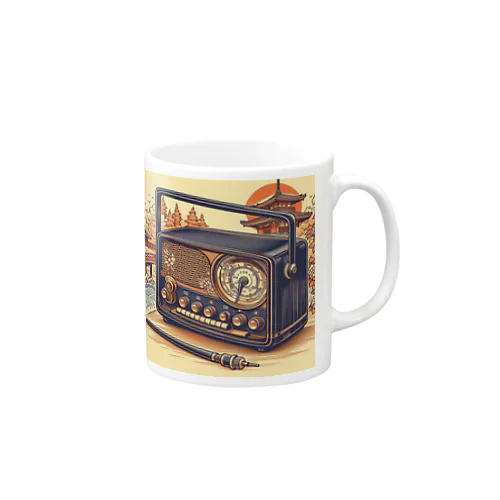 日本の風景:昔のラジオ、Japanese scenery: old radio Mug