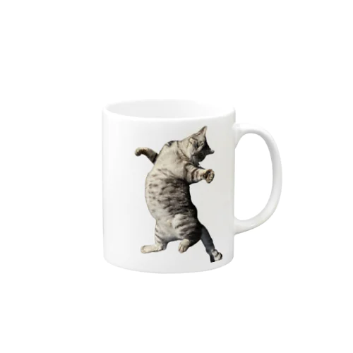 お腹が重くて寝返りが大変な猫 Mug