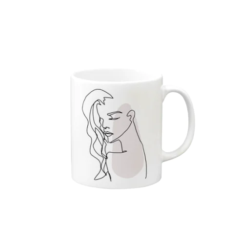 woman2（背景透過ver） Mug