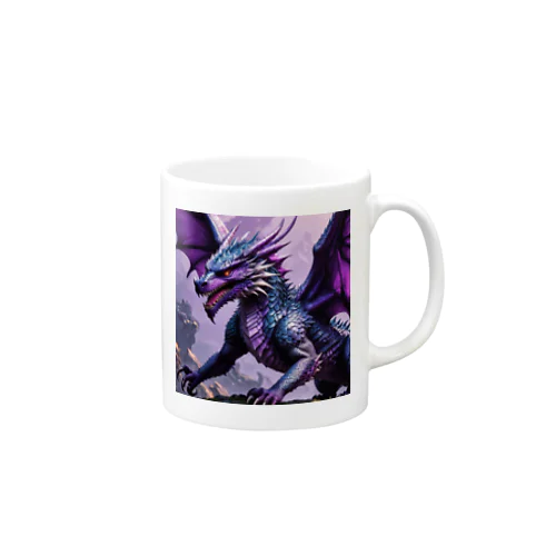勇敢なドラゴン フラットベクトル Mug