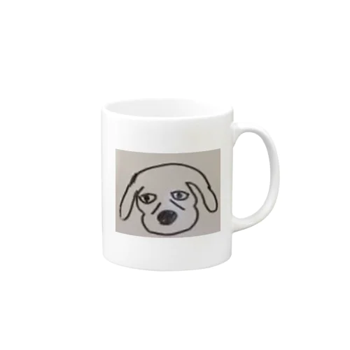 疲れた犬 Mug