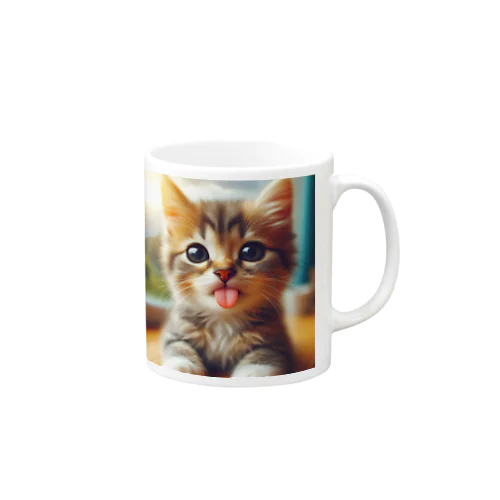 あかんべにゃんこ Mug