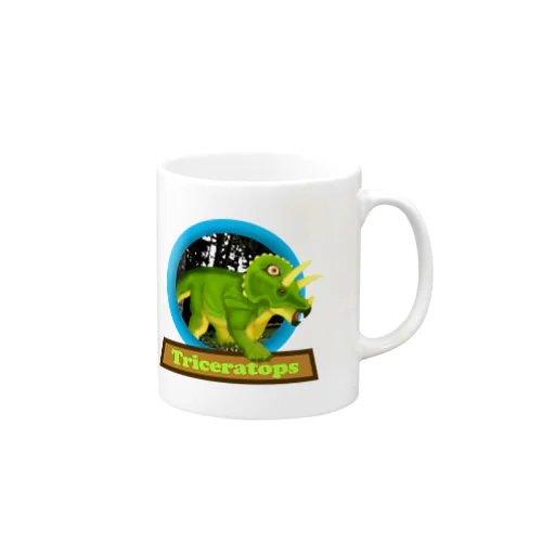 恐竜マークシリーズ　トリケラトプス Mug