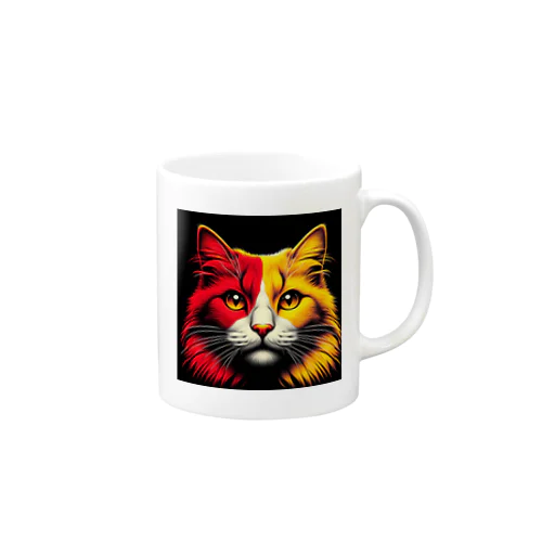 赤黄色ネコ Mug