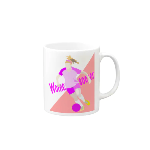 women’s soccer スターフォワード Mug