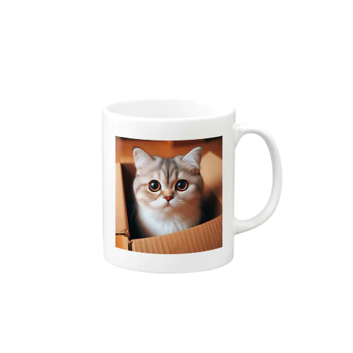 段ボール猫2 Mug