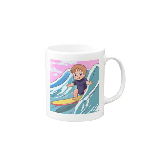 赤ちゃん　サーフィン Mug