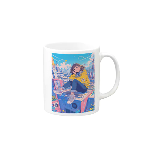 東京スカイラインの静寂：ポップな東京 Mug