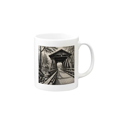 木造橋 Mug