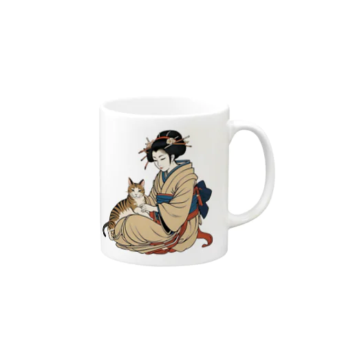 いつの時代も猫が好き Mug