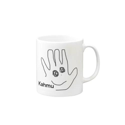 手の中の顔くん Mug