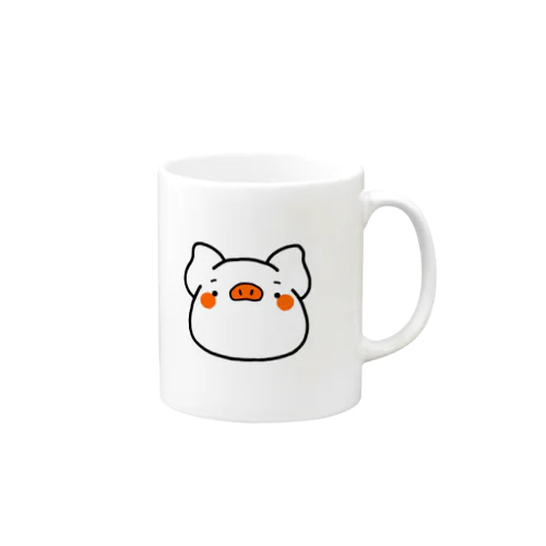 ぽる子のおなじみのブタさん Mug