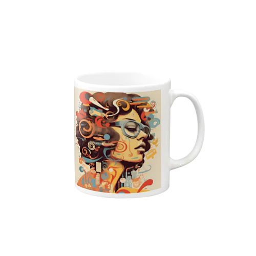 funky Lady 60's style Mug