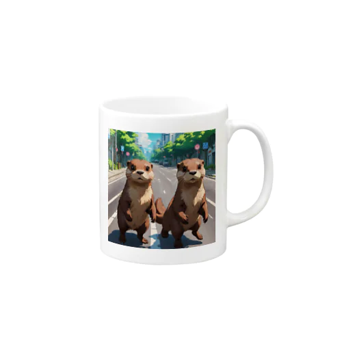 冒険中のカワウソ兄弟 Mug