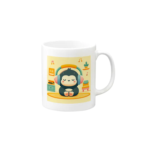 音楽好きなゴリラちゃん Mug