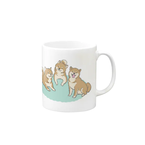 柴犬の芝居 Mug