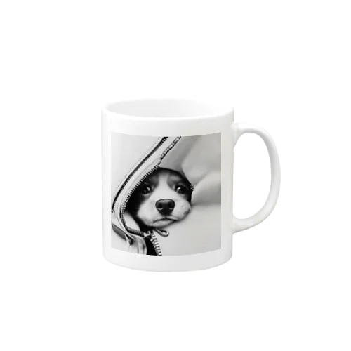 ジッパー犬 Mug