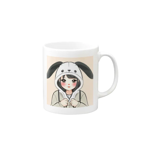 うさぎの少女 Mug