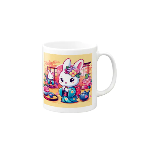 文化の継承者 - 和風うさぎ Mug