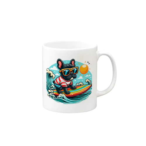 波乗りフレンチブルドッグ Mug