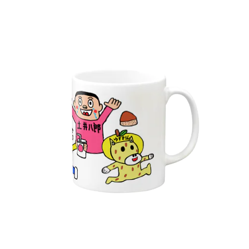 栗拾いをする愉快な仲間たち Mug