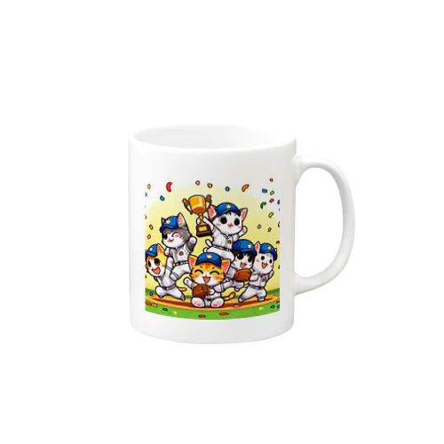 ニャンコチームの勝利 Mug