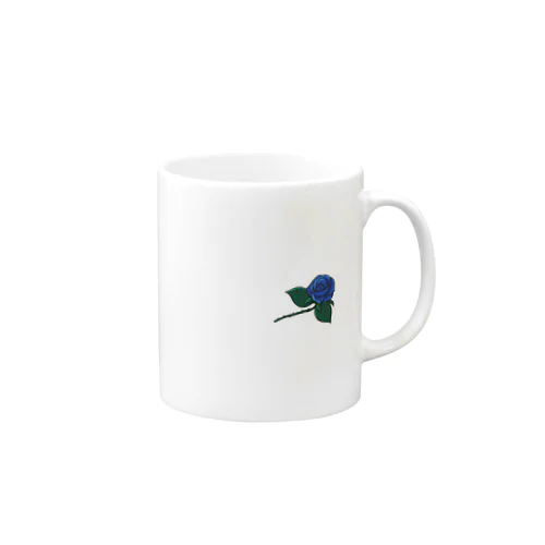 青い薔薇 Mug