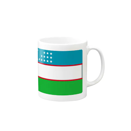 ウズベキスタンの国旗 Mug