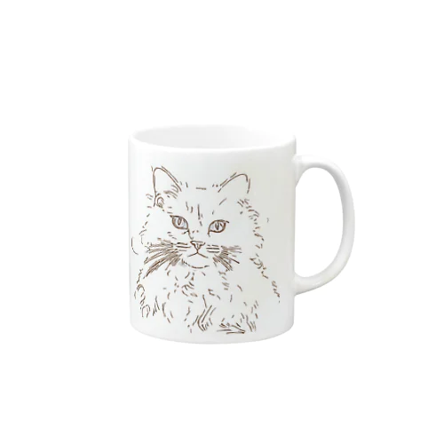 名前はショーン｜イケメンなねこ Mug