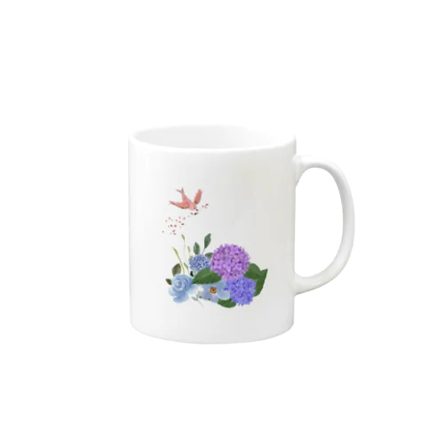 紫陽花とカッコウの舞 Mug