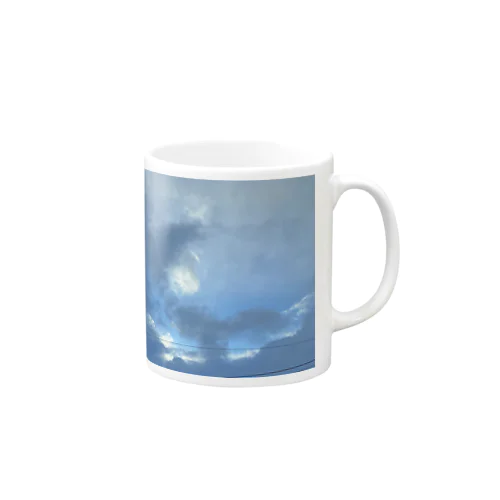 朝日と雲 Mug