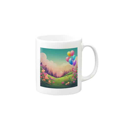 ふわふわ風船 Mug