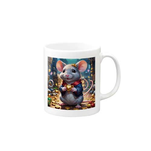 かわいいネズミが、キュートなしっぽをふりふり♪ Mug